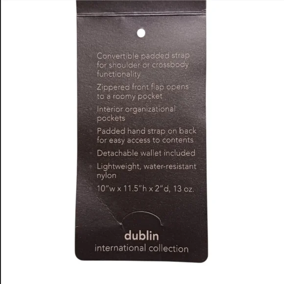 Baggallini Dublin Shoulder Crossbody Bag Detachable Wallet Retired - Picture 14 of 14